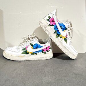 Custom Painted Nike Shoes Mens size 6.5 Air AFI Sneakers  (code013)